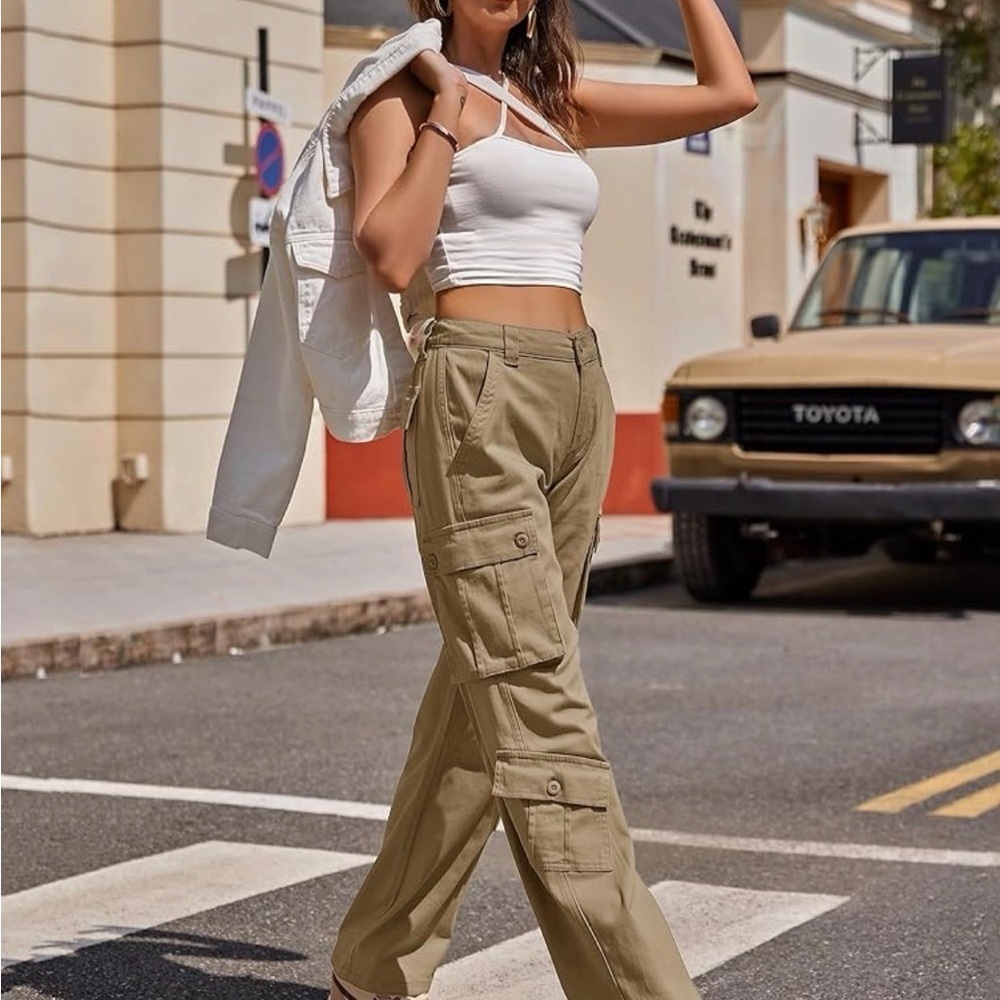 Stylish Womens high rise jogger Cargo Pants